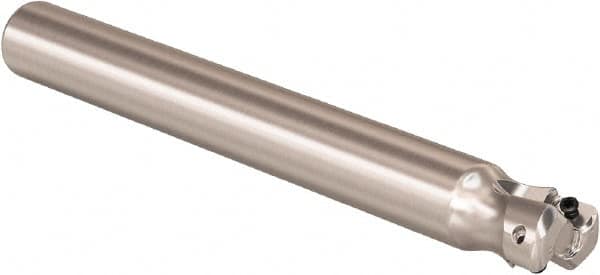 Seco - 20mm Cutting Diam, 18mm Shank Diam, 0.9mm Max Depth of Cut, Straight Shank Indexable Copy End Mill - 2 Inserts, LOHT Insert, R217.21 Toolholder - Exact Tooling