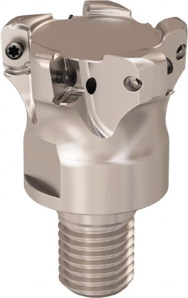 Seco - 40mm Cutting Diam, 0.9mm Max Depth of Cut, Modular Connection Indexable Copy End Mill - 5 Inserts, LOHT Insert, R217.21 Toolholder - Exact Tooling