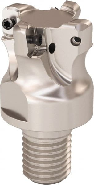 Seco - 32mm Cutting Diam, 0.9mm Max Depth of Cut, Modular Connection Indexable Copy End Mill - 4 Inserts, LOHT Insert, R217.21 Toolholder - Exact Tooling