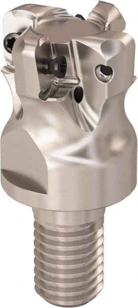 Seco - 25mm Cutting Diam, 0.9mm Max Depth of Cut, Modular Connection Indexable Copy End Mill - 4 Inserts, LOHT Insert, R217.21 Toolholder - Exact Tooling