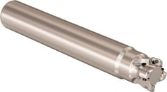 Seco - 1" Cutting Diam, 1-1/4" Shank Diam, 0.9mm Max Depth of Cut, Straight Shank Indexable Copy End Mill - 4 Inserts, LOHT Insert, R217.21 Toolholder - Exact Tooling