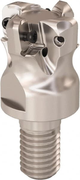 Seco - 1" Cutting Diam, 0.9mm Max Depth of Cut, Modular Connection Indexable Copy End Mill - 4 Inserts, LOHT Insert, R217.21 Toolholder - Exact Tooling