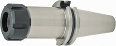 Parlec - 0.04" to 5/8" Capacity, 6.22" Projection, CAT40 Dual Contact Taper, ER25 Collet Chuck - 5/8" Shank Diam - Exact Tooling