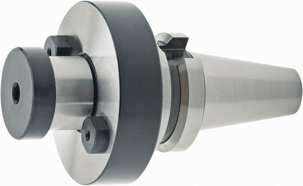 Parlec - BT30 Dual Contact Taper Shank 19.05mm Pilot Diam Shell Mill Holder - 29.97mm Flange to Nose End Projection, 44.45mm Nose Diam, Through-Spindle Coolant - Exact Tooling