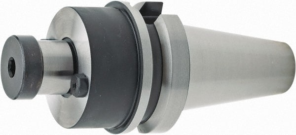 Parlec - BT40 Dual Contact Taper Shank 25.4mm Pilot Diam Shell Mill Holder - 50.8mm Flange to Nose End Projection, 57.15mm Nose Diam, Through-Spindle Coolant - Exact Tooling
