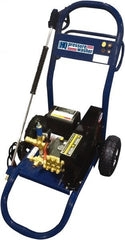 Value Collection - Electric, 20 Amp, 4 hp, 2,000 psi, 3 GPM, Cold Water Pressure Washer - AR Triplex Ceramic Plunger, 50' x 3/8" Hose, 220 Max Volts - Exact Tooling