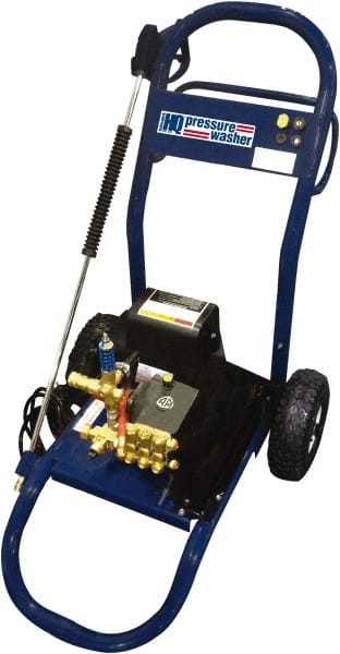 PRO-SOURCE - Electric, 15 Amp, 2.3 hp, 1,200 psi, 2.1 GPM, Cold Water Pressure Washer - General Triplex Ceramic Plunger, 50' x 3/8" Hose, 110 Max Volts - Exact Tooling