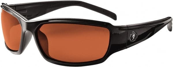 Ergodyne - Copper Lenses, Framed Polarized Glasses - Uncoated Lenses, Size Universal, Wrap Around - Exact Tooling
