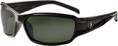 Ergodyne - Green Lenses, Framed Polarized Glasses - Uncoated Lenses, Size Universal, Wrap Around - Exact Tooling
