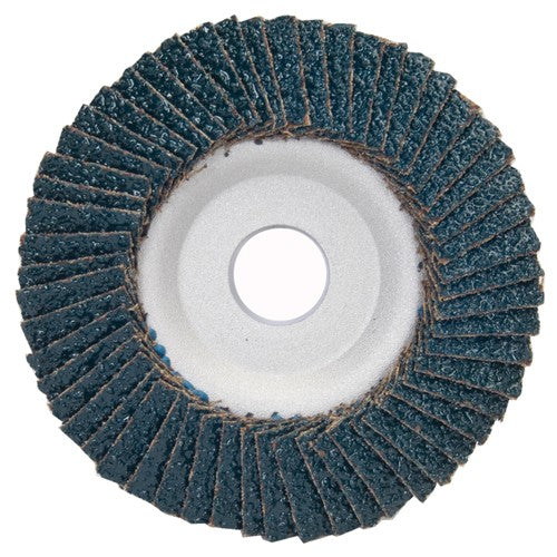 4″ × 1/4″ × 5/8″ PowerFlex Flap Disc Type 29 Contoured 120 Grit - Exact Tooling