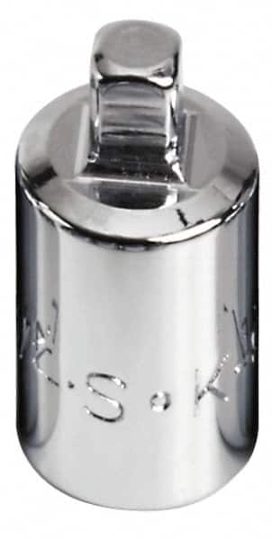 SK - 1/2" Drive, 7/16" Socket, Male Pipe Plug Socket - 4 Points, 1-3/8" OAL - Exact Tooling