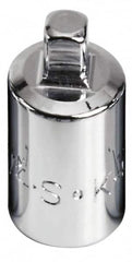 SK - 1/2" Drive, 7/16" Socket, Male Pipe Plug Socket - 4 Points, 1-3/8" OAL - Exact Tooling