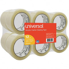 UNIVERSAL - 48mm Wide x 1.7mm Thick x 100m Long, 66100 Box Sealing & Label Protection Tape - Clear - Exact Tooling