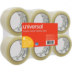 UNIVERSAL - 48mm Wide x 1.7mm Thick x 100m Long, 63120 Box Sealing & Label Protection Tape - Clear - Exact Tooling