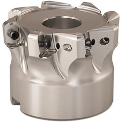 Seco - 2" Cut Diam, 0.9mm Max Depth, 3/4" Arbor Hole, 8 Inserts, LOHT06 Insert Style, Indexable Copy Face Mill - R220.21 Cutter Style, 1-1/2 High, Series Doubleoctomill - Exact Tooling