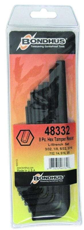 6PC TAMPER RESISTANT HEX L-WRENCH - Exact Tooling