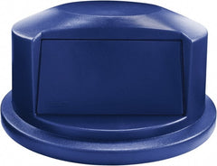 Rubbermaid - Dome Lid for Use with 32 Gal Round Trash Cans - Blue, For Brute Trash Cans - Exact Tooling