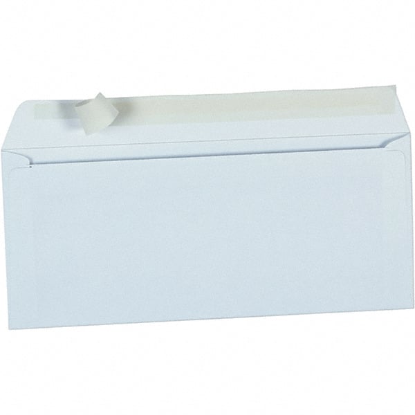 Universal One - 3-7/8" Long x 9.18" Wide Peel-Off Self-Seal Business Envelope - White - Exact Tooling