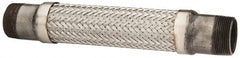 Made in USA - 12" OAL, 1-1/2" ID, 410 Max psi, Flexible Metal Hose Assembly - Exact Tooling
