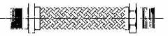 Made in USA - 30" OAL, 1-1/2" ID, 410 Max psi, Flexible Metal Hose Assembly - Exact Tooling