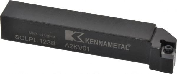 Kennametal - SCLP, Left Hand Cut, 5° Lead Angle, 3/4" Shank Height x 3/4" Shank Width, Positive Rake Indexable Turning Toolholder - 4-1/2" OAL, CP..32.5. Insert Compatibility, Series Screw-On - Exact Tooling