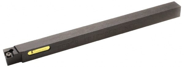 Kennametal - SCAC, Right Hand Cut, 16mm Shank Height x 16mm Shank Width, Neutral Rake Indexable Turning Toolholder - 125mm OAL, CC..09T3.. Insert Compatibility, Series Screw-On - Exact Tooling