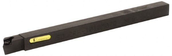 Kennametal - SDJC, Right Hand Cut, 3° Lead Angle, 16mm Shank Height x 16mm Shank Width, Neutral Rake Indexable Turning Toolholder - 125mm OAL, DC..11T3.. Insert Compatibility, Series Screw-On - Exact Tooling