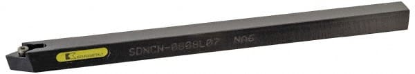 Kennametal - SDNC, Neutral Cut, 0° Lead Angle, 16mm Shank Height x 16mm Shank Width, Neutral Rake Indexable Turning Toolholder - 100mm OAL, DC..11T3.. Insert Compatibility, Series Screw-On - Exact Tooling