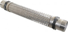 Made in USA - 18" OAL, 2" ID, 450 Max psi, Flexible Metal Hose Assembly - Exact Tooling