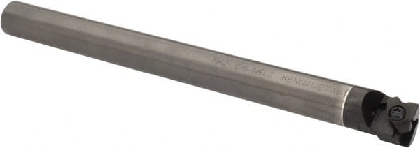 Kennametal - 1-3/8" Min Bore Diam, 12" OAL, 1" Shank Diam, E-NE Indexable Boring Bar - N. Insert, Clamp Holding Method - Exact Tooling