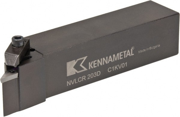 Kennametal - VP.., -5° Lead Angle NVLC External Right Hand Indexable Profiling Toolholder - 1-1/4" Shank Height x 1-1/4" Shank Width, 6" Long, Steel - Exact Tooling