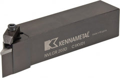 Kennametal - VP.., -5° Lead Angle NVLC External Right Hand Indexable Profiling Toolholder - 1-1/4" Shank Height x 1-1/4" Shank Width, 6" Long, Steel - Exact Tooling
