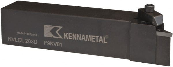 Kennametal - VP.., -5° Lead Angle NVLC External Left Hand Indexable Profiling Toolholder - 1-1/4" Shank Height x 1-1/4" Shank Width, 6" Long, Steel - Exact Tooling