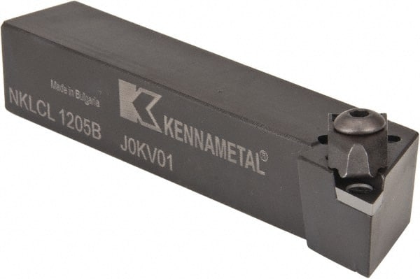 Kennametal - NP.., -5° Lead Angle NKLC External Left Hand Indexable Profiling Toolholder - 3/4" Shank Height x 3/4" Shank Width, 4-1/2" Long, Steel - Exact Tooling