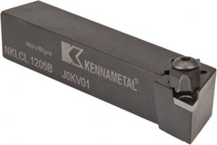 Kennametal - NP.., -5° Lead Angle NKLC External Left Hand Indexable Profiling Toolholder - 3/4" Shank Height x 3/4" Shank Width, 4-1/2" Long, Steel - Exact Tooling