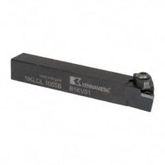 Kennametal - NP.., -5° Lead Angle NKLC External Left Hand Indexable Profiling Toolholder - 5/8" Shank Height x 5/8" Shank Width, 4-1/2" Long, Steel - Exact Tooling