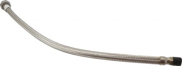 Made in USA - 30" OAL, 1/2" ID, 1,040 Max psi, Flexible Metal Hose Assembly - Exact Tooling