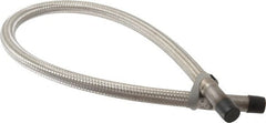 Made in USA - 36" OAL, 1/2" ID, 1,040 Max psi, Flexible Metal Hose Assembly - Exact Tooling