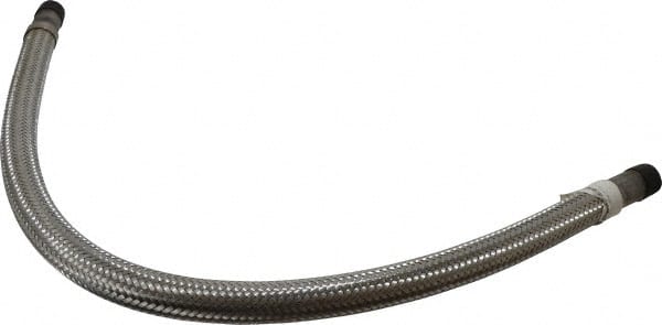 Made in USA - 36" OAL, 3/4" ID, 600 Max psi, Flexible Metal Hose Assembly - Exact Tooling