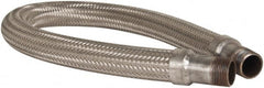 Made in USA - 36" OAL, 1" ID, 580 Max psi, Flexible Metal Hose Assembly - Exact Tooling