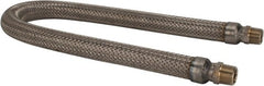 Made in USA - 36" OAL, 3/4" ID, 600 Max psi, Flexible Metal Hose Assembly - Exact Tooling