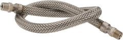 Made in USA - 36" OAL, 1/2" ID, 1,040 Max psi, Flexible Metal Hose Assembly - Exact Tooling