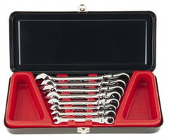 Blackhawk by Proto - 8 Piece, 5/16" to 3/4", Combination Wrench Set - Inch Measurement Standard, Full Polish Finish, Comes in Metal Case - Exact Tooling