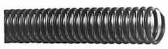 Made in USA - 2-1/2" ID, 17 Hg Vac Rating, PVC Vacuum & Duct Hose - 100' Long, Gray/Clear, 3" Bend Radius - Exact Tooling