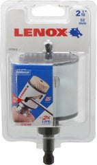 Lenox - 2-1/16" Diam, 1-1/2" Cutting Depth, Hole Saw - Bi-Metal Saw, Toothed Edge - Exact Tooling