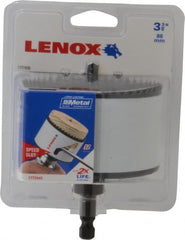 Lenox - 3-3/8" Diam, 1-1/2" Cutting Depth, Hole Saw - Bi-Metal Saw, Toothed Edge - Exact Tooling