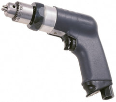 Ingersoll-Rand - 3/8" Keyed Chuck - Pistol Grip Handle, 1,000 RPM, 17 CFM, 0.4 hp, 90 psi - Exact Tooling