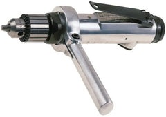 Ingersoll-Rand - 3/8" Keyed Chuck - Inline Handle, 1,000 RPM, 15 CFM, 0.4 hp, 90 psi - Exact Tooling