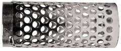 Dixon Valve & Coupling - 4" Hose, Round Hole-Long Body Strainer - Plated Steel - Exact Tooling