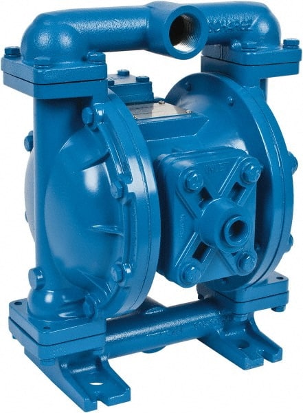 SandPIPER - 1" NPT, Metallic, Air Operated Diaphragm Pump - Santoprene Diaphragm, Aluminum Housing - Exact Tooling